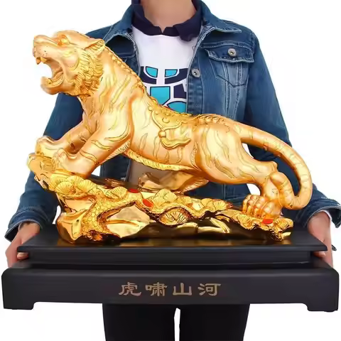 large Asia Home store COMPANY office Art deco talisman bring wealth money good luck Success Golden T