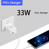 ViVO 33W Charger FlashCharge2.0 Power AdapterType C Fast Charge Cable For X80 X70 S12 S10 Pro Y55S Y