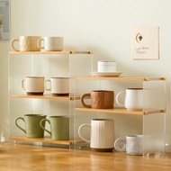 Acrylic Cup Rack Display Rack Countertop Water Cup Tea Cup Rack Coffee Cup Desktop Storage Rack