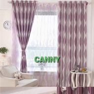 150cm / 300cm Thick Fabric Curtain / Langsir untuk Rumah atau Tingkap Super Quality Corak Spiral  15