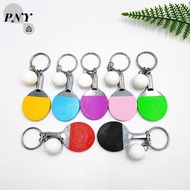 [PNY]  Key Chain Table Tennis Keychain Racquet Keyring Table Tennis Raet Key Ring Bag Pendant Decora