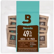 Boveda Humidity Control Pack Sensitive Products, 32-RH, 2-Way, Size 8 10-Count Resealable Bag