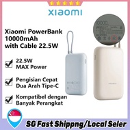 【SG In Stock】CCC Certification/Xiaomi Builtin Cable PowerBank 10000mAh Pocket Version 22.5WFast Char