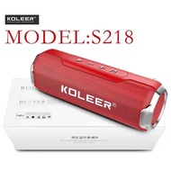 mini koleer ลำโพงบลูทูธ 5W รุ่ง่ายนS218 แบพกพามีน้ำหนักเบาใช้งาน