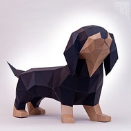DIY手作3D紙模型擺飾 狗狗系列 -臘腸犬(不可選色)