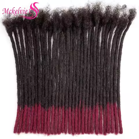 T1B/Bug Locks Extensions 0.2/0.4/0.6/0.8cm 100% Human Hair Handmade Dreadlocks Extensions Brazilian 