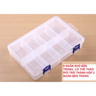 Very Convenient Removable 8-Compartment Plastic Box, Jewelry and Small Components Box - Yen Lien Bea