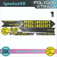 STIKER DECAL SEPEDA POLYGON (BISA REQUEST NAMA DAN WARNA) XTRADA