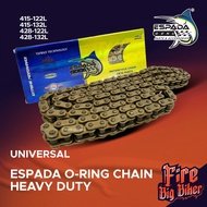 Espada O-RING CHAIN 428H 132L 122L Gold 415-122L 415-132L ORing Chain Heavy Duty RANTAI ORING Y15 LC