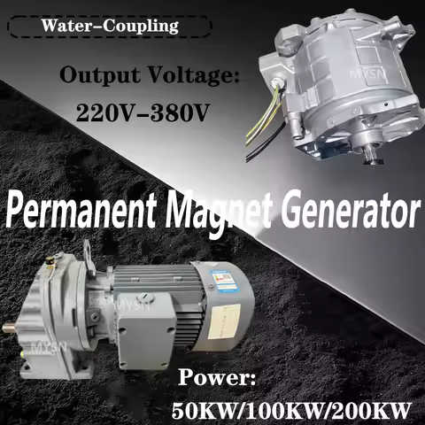 50KW 80KW 100KW 200KW Low Speed Permanent Magnet Generator 220V 230V 380V 400V Water Cooling Wind Ge