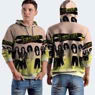 Journey Frontiers Fullprint Hoodie Jacket, Polyester Jersey Material