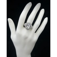Lovisa Rectangle Pave Silver Ring Fashion Jewelry
