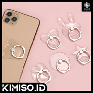Ring Phone Holder Transparan Finger Stand Iring Hp 360° Universal  AH093 - KMS
