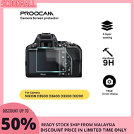 PROOCAM SPN-D3500 GLASS SCREEN PROTECTOR FOR NIKON D3500 D3400 D3300 D3200