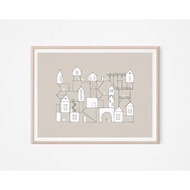 My Father's House, DIGITAL PRINT, Many Rooms, Dwellings, Heaven, Prepare a Place for You, Heaven Art