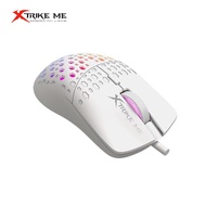 XTRIKE ME GM-209W 6D 8000DPI Light Weight Gaming Mouse with 7 Colors - White Mouse