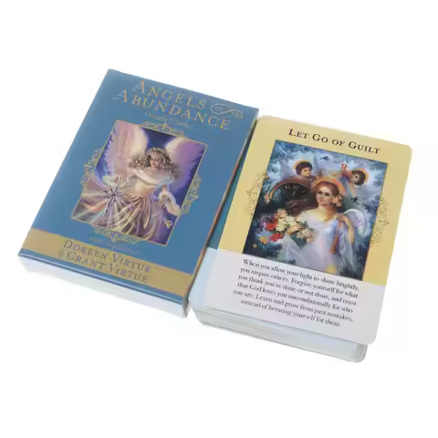 Hot Sale Tarot Cards Angels Of Abundance Oracle Card And PDF Guidance Divination Deck Entertainment 