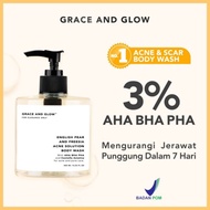 GRACE AND GLOW English Pear and Freesia Acne Solution Body Wash 400ml