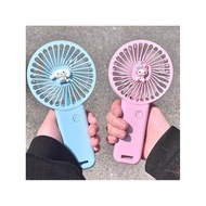 goojodoq mini fan for student Handheld Small Fan Charging Desktop with Mobile Phone Holder Electric 