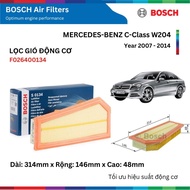 BOSCH Air Filter MERCEDES-BENZ C-Class W204 engine Air Filter from 2007 to 2014
