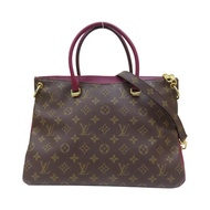 棕/紫色 原花帆布 PALLAS 肩背包 M42810【LOUIS VUITTON LV 路易威登】 M42810
