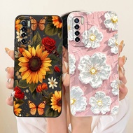 Camera Protection Cover For Tecno Camon 17 Pro Case CG8 CG8h Popular Daisy Sunflower Soft Silicone S