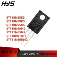 10PCS STF11N60DM2 STF10N95K5 STF10N65K3 STF11N65M2 STF10N80K5 STF10N60M2 STF100N10F7 TO-220F MOS Tra