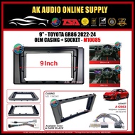 Toyota GR86 2022-2024 Android Player 9" Inch Casing+Socket -M10085+A12863