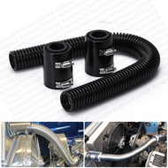 ท่อหม้อน้ำ สแตนเลส มีหัวรัด2อัน งอได้ ตัดได้ ขนาดที่ใส่ได้ ไซร์ 42mm / 38mm / 34mm / 30mm