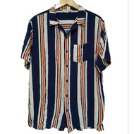 KEMEJA COTTON ON Vintage Cotton shirt on open collar second XL