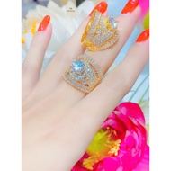 Tubi Cony gold-plated women's ring with CZ N975 - 180