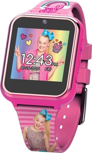 Accutime Kids Nickelodeon JoJo Siwa Educational Learning Touchscreen Smart Watch Toy for Girls, Boys, Toddlers - Selfie Cam, Learning Games, Alarm, Calculator, Pedometer &amp; More (Model: JOJ4128AZ) Hot Pink