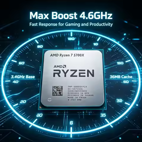 AMD R7 5700X Ryzen 7 5700X Processor Desktop Gaming Computer Parts Zen3 AM4 Socket CPU