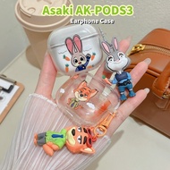 【Popularity】For Asaki AK-PODS3 Case Couple Cartoon Soft Silicone Earphone Case Casing Cover