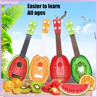 /LO/ Ukulele Toy Adorable Simulated ABS Fruit Four-string Ukulele for Home