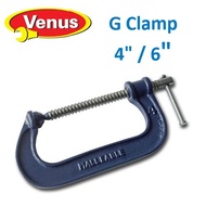 [4" / 6"] VENUS G Clamp For Woodwork Metalwork Construction / Pengapit G