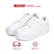 MISTERY รองเท้าผ้าใบหนัง ขนาดใหญ่ รุ่น CLOUD สีขาว ( MIS-701 )
