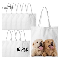 Sublimation Tote Bags Blanks 15 X 13 Inch Polyester Canvas Tote for DIY Crafting Heat Transfer Bag f