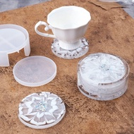 DIY Crystal Epoxy Resin Mold Coaster Round Coaster Box Storage Box Mirror Silicone Mold For Resin