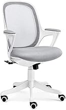 Office Chair Computer Tables And Chairs Office Chairs Ergonomic Bow Conference Chairs Upholstered Mesh Chairs Game Chairs Chair (Color : Black) (Grey) hopeful