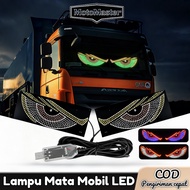 LAYAR MATA LED Car Moving Eye Animation Light/ Multi-Mode Brand Eye LED Display Screen Cool Multipur