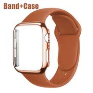 2-In-1 Sport Silicone Watch Strap And Case Set, Compatible With Apple Watch Band And Case In Sizes 4