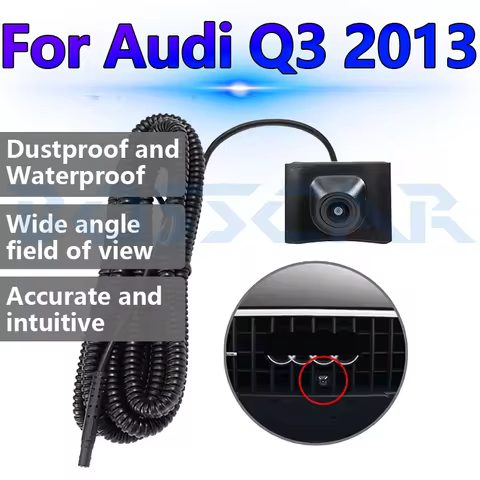 For Audi Q3 2013 Car Front View Camera AHD 1080P HD Night Vision 150° Fisheye Lens Waterproof OEM Ve
