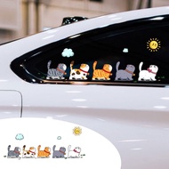 Cute Walking Cats Car Electric Vehicle Stickers / Cartoon Decor Styling Cars Body Windows Glass Deca