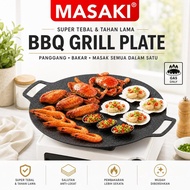 MASAKI BBQ Grill Pan Kuali Leper Non-Stick Indoor & Outdoor