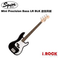 缺貨【i.ROCK 愛樂客】Squier Mini Precision Bass 迷你 短版 電貝斯 LR BLK 黑色