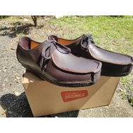 [READY STOCK] CLARKS NATALIE Genuine  Leather Men Man Shoes Kasut