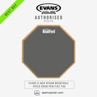EVANS RF6GM 6 INCH MOUNTABLE SPEED DRUM PRACTICE PAD ( 6 INCHES DRUMPAD/ SEAMUSICIAN)