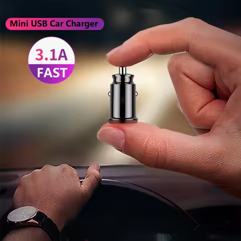 Mini USB Car Charger Adapter 3.1A 4.8A 12V Universal For Volkswagen VW Passat B5 B6 MK7 Jetta Bora G