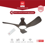 KDK E48GP (120cm) Wi-Fi and Apps Control DC LED Light Ceiling Fan with Standard Installation